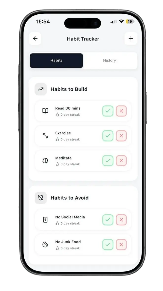 Pacali habit tracker, sleep tracker, and fasting timer